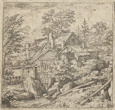 Hamlet vuorenrinteellä, 1600-luku. tekijältä Allart van Everdingen