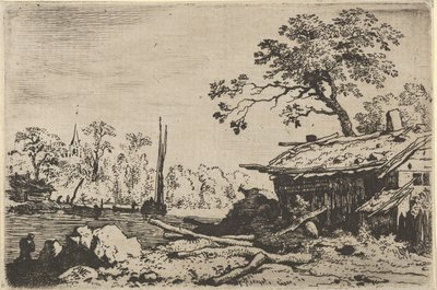 Ruinous Hut, 1600-luku. tekijältä Allart van Everdingen