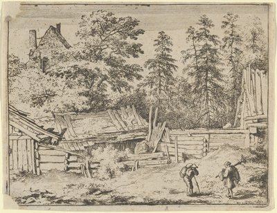Kolme mökkiä, 1600-luku. tekijältä Allart van Everdingen