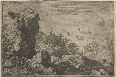 Kolme matkustajaa High Rockin juurella, 1600-luku. tekijältä Allart van Everdingen