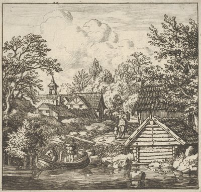 Proomun purku, 1600-luku. tekijältä Allart van Everdingen