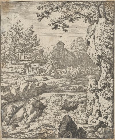Vesiputous, 1600-luku. tekijältä Allart van Everdingen