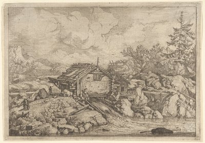 Vesimylly, 1600-luku. tekijältä Allart van Everdingen