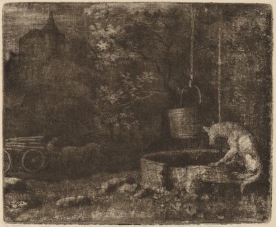 Susi ja kaivo, luultavasti c. 16451656. tekijältä Allart van Everdingen