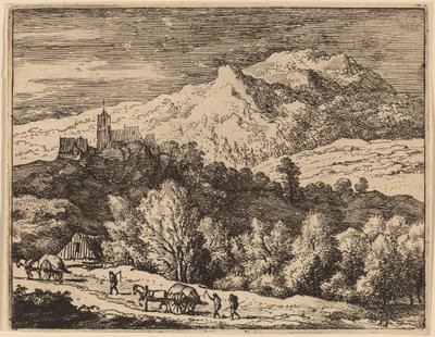 Kaksi kärryä, luultavasti c. 16451656. tekijältä Allart van Everdingen