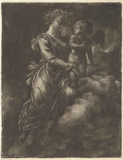 Venus ja Amor, 1600-luku. tekijältä Allart van Everdingen