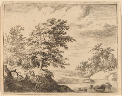 Rio sinuoso, provavelmente c. 16451656. finlandês tekijältä Allart van Everdingen