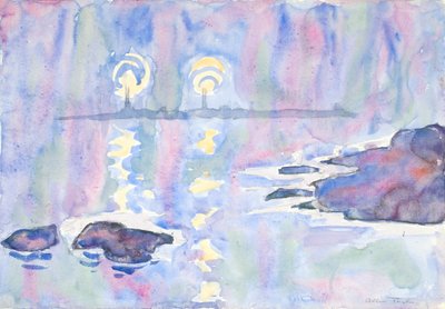 Akvarelli nro. 73, Sininen ja laventeli, 1928. tekijältä Allen Tucker