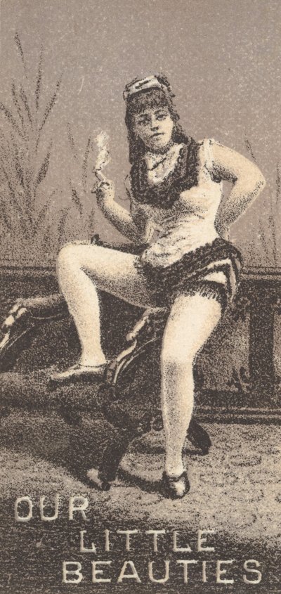 Näyttelijät-sarjasta N57, joka mainostaa Pienet kaunottaremme savukkeita Allenille ja Gintelle..., 1890. tekijältä Allen and Ginter