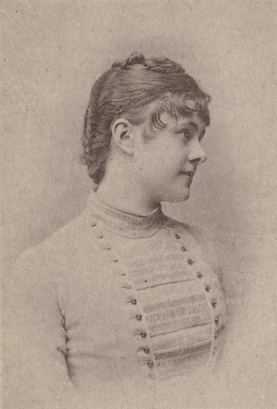 Lili Rupp, näyttelijäsarjasta N67, joka mainostaa Virginia Brights -savukkeita..., noin. 1888. tekijältä Allen and Ginter