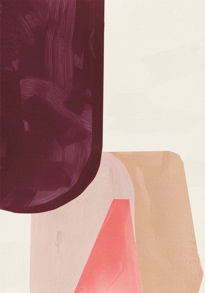 Kaarevat abstraktit muodot tekijältä Alma