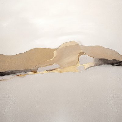 Kultainen abstrakti maisema tekijältä Alma