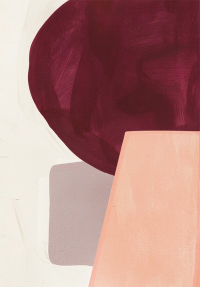 Pehmeät abstraktit muodot tekijältä Alma