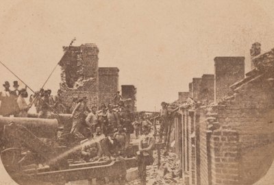 Fort Sumterin evakuointi, huhtikuu 1861, huhtikuu 1861. tekijältä Alma A. Pelot.