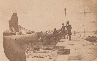 Fort Sumterin evakuointi, huhtikuu 1861, huhtikuu 1861. tekijältä Alma A. Pelot.