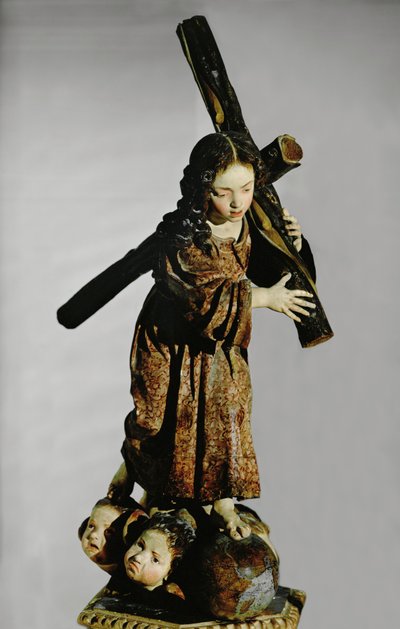 Nino de la Pasion (monivärinen puu) tekijältä Alonso Cano