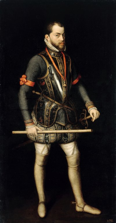 Muotokuva Philip II:sta 1527-1598, Espanjan ja Portugalin kuningas tekijältä Alonso Sánchez Coello