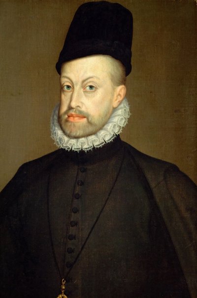 Philip II:n muotokuva 1527-1598, Espanjan ja Portugalin kuningas, 1568 tekijältä Alonso Sánchez Coello