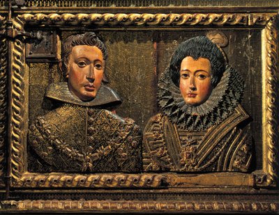 Philip II:n muotokuva, reliefi tekijältä Alonso de Mena