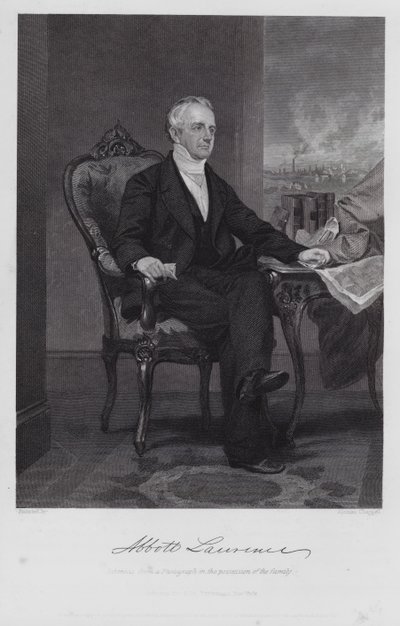 Abbott Lawrence (kaiverrus) tekijältä Alonzo (after) Chappel