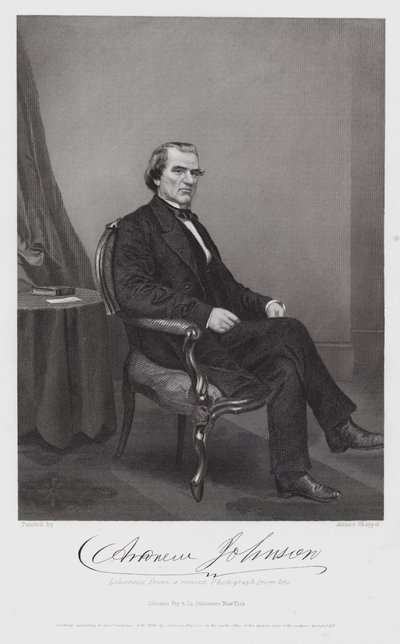 Andrew Johnson (kaiverrus) tekijältä Alonzo (after) Chappel