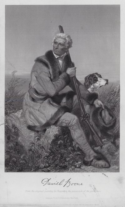 Daniel Boone (kaiverrus) tekijältä Alonzo (after) Chappel
