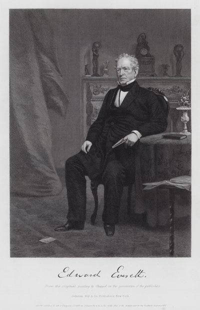 Edward Everett (kaiverrus) tekijältä Alonzo (after) Chappel