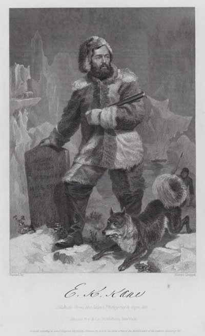 Elisha Kent Kane (kaiverrus) tekijältä Alonzo (after) Chappel