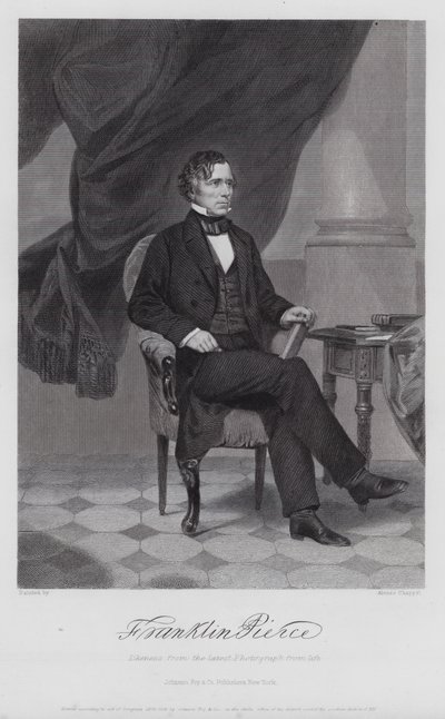 Franklin Pierce (kaiverrus) tekijältä Alonzo (after) Chappel
