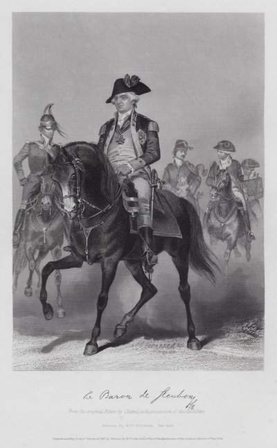 Frederick William Von Steuben (kaiverrus) tekijältä Alonzo (after) Chappel