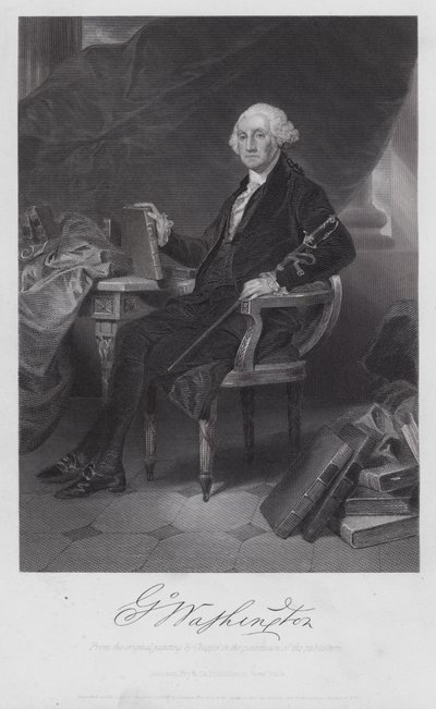 George Washington (kaiverrus) tekijältä Alonzo (after) Chappel