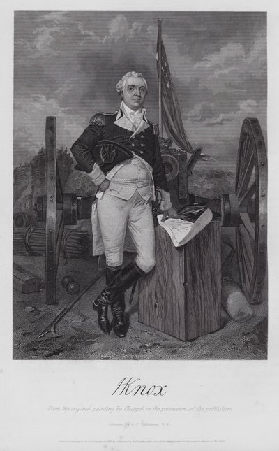 Henry Knox (kaiverrus) tekijältä Alonzo (after) Chappel