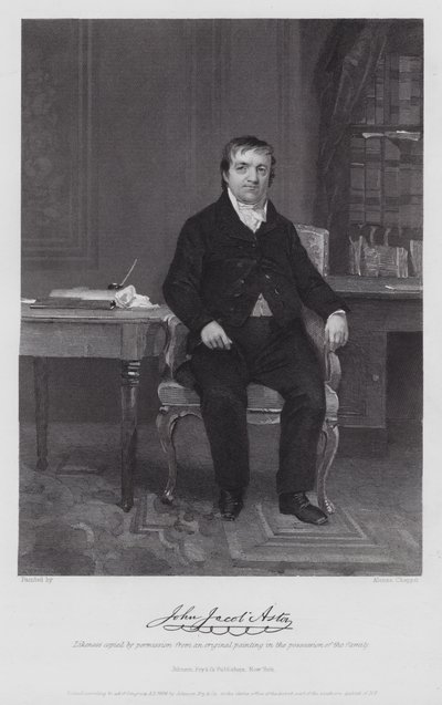 John Jacob Astor (kaiverrus) tekijältä Alonzo (after) Chappel