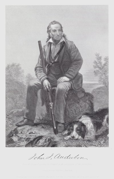 John James Audubon (kaiverrus) tekijältä Alonzo (after) Chappel