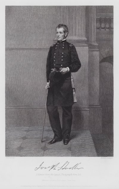 Joseph Hooker (kaiverrus) tekijältä Alonzo (after) Chappel