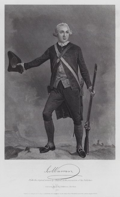 Joseph Warren (kaiverrus) tekijältä Alonzo (after) Chappel