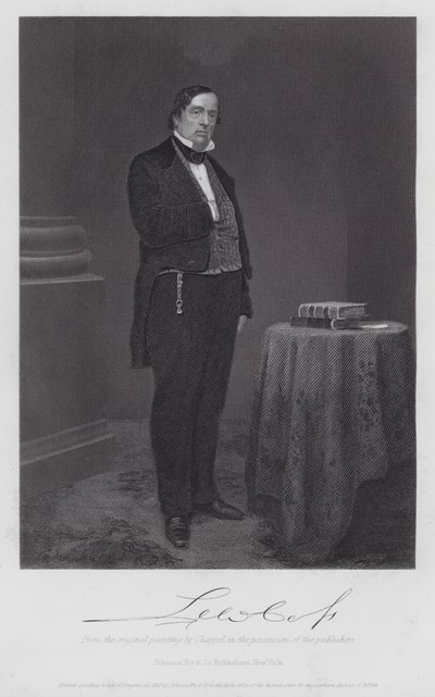 Lewis Cass (kaiverrus) tekijältä Alonzo (after) Chappel