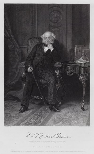 Martin Van Buren (kaiverrus) tekijältä Alonzo (after) Chappel