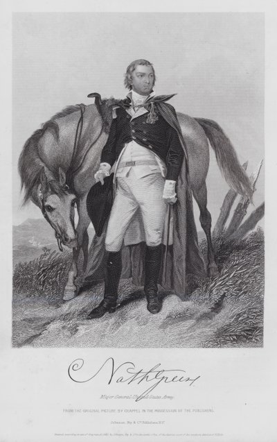 Nathaniel Greene (kaiverrus) tekijältä Alonzo (after) Chappel