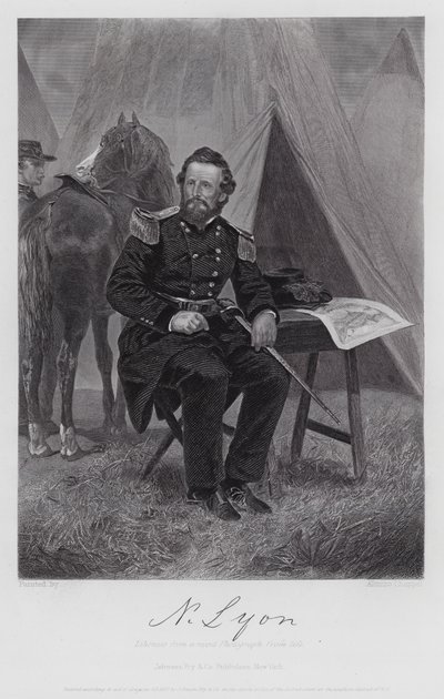 Nathaniel Lyon (kaiverrus) tekijältä Alonzo (after) Chappel