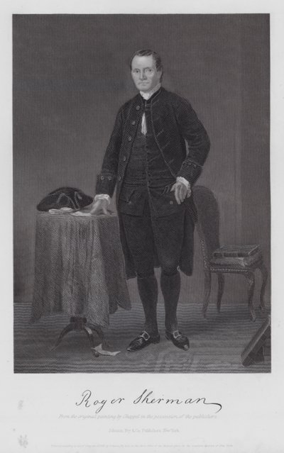 Roger Sherman (kaiverrus) tekijältä Alonzo (after) Chappel