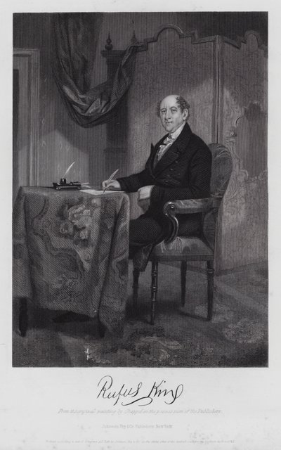 Rufus King (kaiverrus) tekijältä Alonzo (after) Chappel