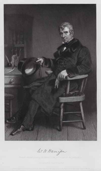 William Henry Harrison (kaiverrus) tekijältä Alonzo (after) Chappel