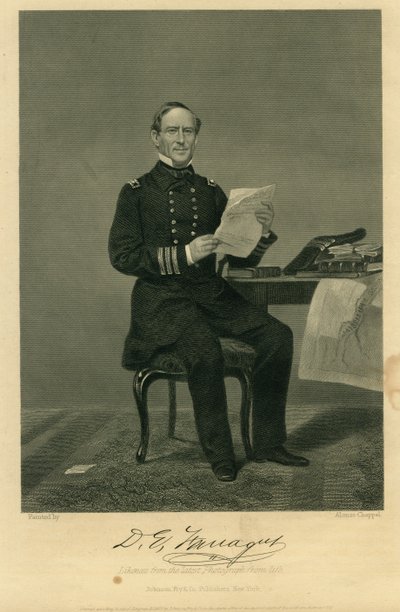 "Adm. David Farragut" (unioni) tekijältä Alonzo Chappel