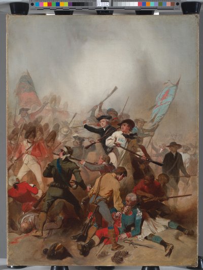 Bunker Hillin taistelu, 17. kesäkuuta 1775, 1859 tekijältä Alonzo Chappel