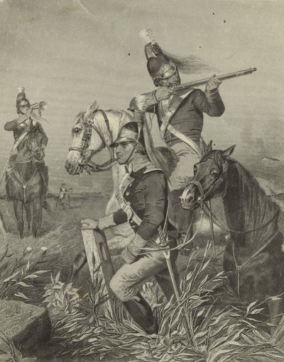 Leen ratsuväki taistelee Guilfordin taistelussa 1858 tekijältä Alonzo Chappel