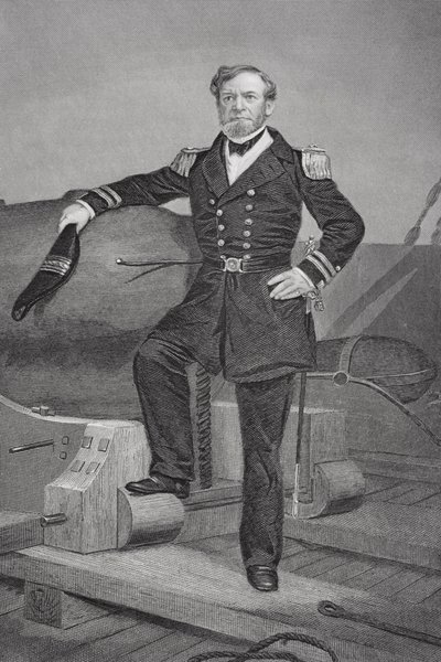 Amiraali Andrew Hull Footen (1806-63) muotokuva tekijältä Alonzo Chappel