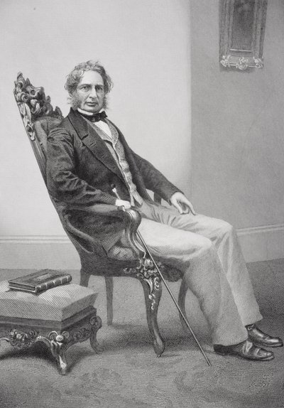 Henry Wadsworth Longfellow (1807-82) muotokuva tekijältä Alonzo Chappel