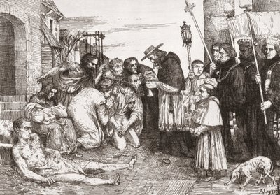 Ruton uhrit Roomassa (kaiverrus) tekijältä Alphonse (after) Legros
