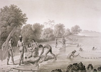 Mariannas-saarten alkuasukkaiden perinteisiä kalastusmenetelmiä, Louis Claude Desaulses de Freycinet